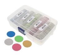 Gatuida 200 Unidades Foot File Sandpaper Discs Kit Coarse Medium Fine Grit Nail And Foot Care Pads For Dead Skin Removal And Precise Grooming