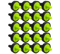 Gatuida 200 Unidades Goteador de Presión Compensada para Plantas y Cultivos, Plástico Negro Montaje Rápido, Compatible Granjas y Campos Extensos