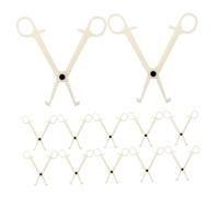 Gatuida 20piezas Pinzas Desechables para Perforar Tatuajes Redondas y Ranuradas para Tabique Nasal Herramienta Auxiliar para Labio y Oreja
