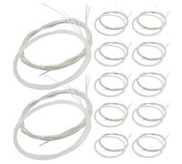 Gatuida 24 cuerdas de nailon transparente para guitarra clásica. Diseño de extremos de amarre. Cuerdas de repuesto para reparación de guitarras acústicas y clásicas. Bajo nivel de ruido para