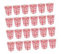 Gatuida 24 piezas Cajas de de Rojas con Rayas de Soporte para Aperitivos y Snacks para Fiestas de Cumpleaños Noches de Cine y Decoraciones de Vacaciones