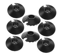 Gatuida 25 Piezas De Accesorios para Bastones De Senderismo Bastones De Trekking Redondos Cestas para Nieve Y Barro Extremos Negros