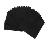 Gatuida 25 Piezas Servilletas Sin Polvo Antivaho De Limpieza Resistentes Tela Pegajosa Para Lentes Toallas De Garaje Para Manos Paños Black Papel