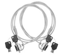 Gatuida 2juegos Cable de Seguridad para Laptop de Candado de Seguridad Cable para Computadora Portátil Portátil y Liviano para Uso Exteriores