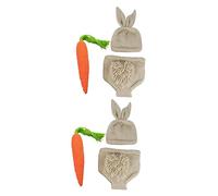 Gatuida 2juegos Conjunto De Fotografía De Recién Nacido Gorrito De Conejo y Pantalones De Ganchillo Accesorios Creativos para Sesiones De Fotos De Bebés para Pascua y Showers Talla