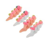 Gatuida 2juegos Separador De Uñas De Silicona Para Pedicura De Separadores De Dedos Color Rosa y Para Mujeres y Herramienta De Manicura Para Pulir y Corregir Con Martillo