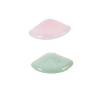 Gatuida 2juegos Tablero De Masaje Gua Sha De Herramientas De Raspar Forma De Ventilador y Jade Para Masajes Faciales y Relajación Corporal