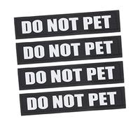 Gatuida 2pares Pegatinas para Arnés De Cachorro Etiquetas Reflectantes para Chaleco Placa De Identificación Reutilizable para Arnés De Mascota Suministros para Mascotas para Identificar PE