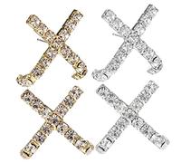 Gatuida 2pares Pendientes De De Plata De Pendientes Pequeños Cruz Brillante Para Mujer Joyería Diminutos Para Uso Diario