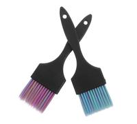 Gatuida 2piezas Aplicadores De Tinte Cabello Cepillos Para Secador De Cabello Diseño De Mango Corto Para Salones y Barberías