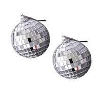 Gatuida 2piezas Bolas De Espejo Decorativas para Fotografía De Accesorios Brillantes para Productos De Belleza para Cosméticos Joyería y Alimentos