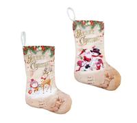 Gatuida 2piezas Bolsa de Dulces para Medias Navideñas Obsequio de Navidad Colgante de Árbol de Navidad