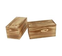 Gatuida 2piezas Caja Deslizante De Madera Tapa Estilo Caja De Almacenaje Hogar Para Organizar y Embalar Regalos