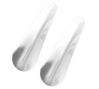 Gatuida 2Piezas Calzador Corto de Inoxidable para Hombres Mujeres y Personas Mayores Accesorio de Ergonómico Mango Cómodo y Compacto