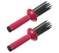 Gatuida 2piezas Cepillos Rizadores Esponjosos Antideslizantes Peine Rizador De Burbujas Para Peinar Cabello Rizado Moldeador Profesional Para Secado Secador Para Rizos