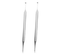 Gatuida 2piezas de Inoxidable Varilla de Masaje Portátil de Doble Cabezal Herramienta de Acupresión para Masaje Corporal para Relajación de Puntos de Presión y Puntos Gatillo