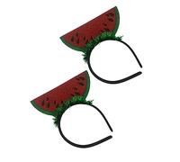Gatuida 2piezas Diademas Diseño De Sandía Aros Pelo Elegantes Tocados Para Accesorios De Cabello Artículos Para Fiestas Para Decoración De Verano y Fiesta Tropical