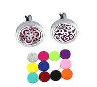 Gatuida 2piezas Difusor De Aceites Esenciales Clip Ventilación Coche Aromaterapia Unidades Almohadillas Repuesto