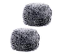Gatuida 2piezas Escudo Viento Salpicaduras Fundas De Felpa Para Micrófono Accesorios Para Micrófono Protector Para Para Cantar Ktv Interiores