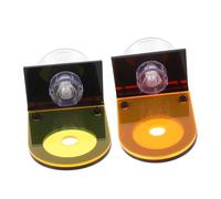 Gatuida 2piezas Fragmento de Coral Acrílico Soporte para Corales Fluorescente Base para Corales de Acuario Accesorio para Fragmentos de Pecera para Acuarios Pequeños