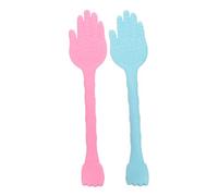 Gatuida 2piezas Martillo De Masaje De Espalda Manual Con Tablero Raspador Para Masajeador De Palma Portátil Para Masajear El Cuerpo Casa o Viajes Color Rosa