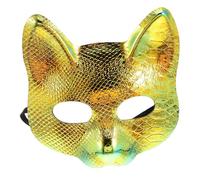 Gatuida 2piezas Máscara De Animal Astuto Para Halloween Carnaval Disfraz De Plástico Para Cosplay Máscaras De Media Cara Para Mujeres y Hombres Accesorios De Disfraz De Fiesta