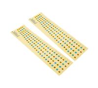 Gatuida 2piezas Pegatinas de Escala Calcomanías para Diapasón Ayuda para Aprender Tocar Herramienta para Practicarlo Accesorio para Practicarlo Cuerdas Pegatinas Principiantes