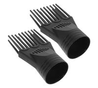 Gatuida 2piezas Peine Secador Pelo Negro Concentrador Aire Cepillo Compatible Accesorio Ligero Distribución Calor Uniforme Protege Cabello Suave Brillante