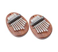 Gatuida 2piezas Piano de Pulgar de Madera Maciza Teclas Instrumento de Dedo Kalimba Africano para Principiantes y Regalos de Cumpleaños de Navidad