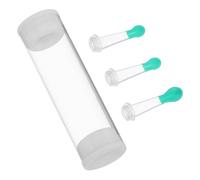 Gatuida 3 Cucharas Limpiadoras de Oídos de Silicona Suave Reutilizables, Puntas de Repuesto para Eliminación Segura de Cera, Juego de 3 Piezas para Cuidado Auditivo Familiar