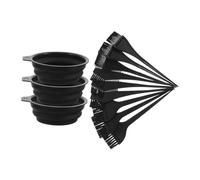 Gatuida 3 Juegos Herramientas para Teñir Cabello con Cuenco Plegable Portátil Peine Aplicador y Brocha Kit Completo para Uso Casa y Salón Mezcla sin Derrames y Fácil Almacenamiento