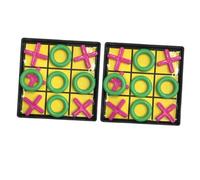 Gatuida 3 Juegos Mesa Tres Raya Educativo Colores Aleatorios Juguete Interactivo Familiar Compacto para Viajes Color Aleatorio Color Aleatorio