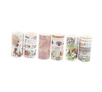 Gatuida 3 juegos Washi Tape Vintage para Decoración de Diario Cinta Adhesiva Japonés para Scrapbooking y Manualidades Miller Garden Letter From Miss Countess Sailing Log