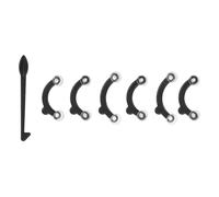 Gatuida 3 Pares de Pinzas Moldeadoras de Nariz para Mujer con Gancho, Corrector Invisible para Levantar y Alisar el Puente Nasal, Plástico y Silicona para Uso Ocasional