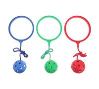 Gatuida 3 Pelotas saltarinas para Tobillos - Juegos Deportivos de Ejercicio físico - Pelota saltarina para Tobillos para niños pequeños para Uso doméstico, con Cable de 53 cm y aro de 15 cm