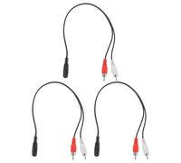 Gatuida 3 piezas Adaptador de Audio Y Cable Mini Jack Hembra Macho Estéreo para Divisor de Sonido Tv Altavoces y Auriculares