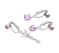 Gatuida 3 Piezas Anillos de Ombligo sin Perforación para Mujer con Diseño de Corazón y Joyería de Clip Segura y Cómoda para Piel Sensible para Fiestas de Verano y Bodas