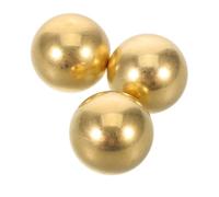 Gatuida 3 Piezas Bolas de Latón para Baño de Aves Purificación Natural para Fuentes y Tazones de Jardín Exteriores Duraderas y Decorativas para Mantener Agua Limpia