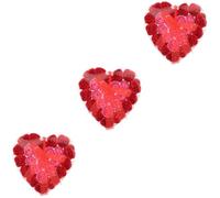 Gatuida 3 Piezas Caja de Flores de Jabón Rojas, Regalo Preparado para | Caja Plástica Transparente, Adorno para Escritorio y Manos, Baño Relajante, Hogar, San Valentín
