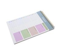Gatuida 3 Piezas Cuaderno de Planificación Diario 52 Hojas, Estructura de Lista de Tareas y Diseño Motivador para Trabajo y Oficina en Papel Azul