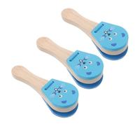 Gatuida 3 Piezas de Madera para Diseño Animal con Fácil Agarre Instrumento de Percusión para Educación Musical Temprana y Desarrollo Motriz Bebés y Pequeños
