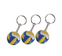 Gatuida 3 Piezas de Voleibol Colgante Decorativo de de Voleibol para Claves y Mochilas Accesorio Deportivo de PU Durable Comemorativo para del