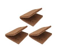 Gatuida 3 Piezas Estera de Fibra de Natural para Reptiles Almohadilla Transpirable para Terrarios para Tortugas y Sustrato Reutilizable y Ecológico