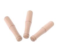 Gatuida 3 Piezas Machacador de Ajos Manual de Madera de Haya Beige, Fácil de Limpiar y Acelera la Preparación de Alimentos para Cocina y Sazonado