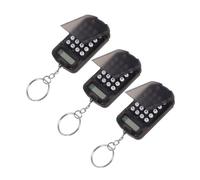 Gatuida 3 Piezas Mini Calculadora Transparente Portátil para Estudiantes y Oficinistas Gadget Práctico Pantalla Digital para Cálculos Rápidos y Eficientes