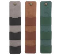 Gatuida 3 Piezas Organizador de Púas para Guitarra Funda Enrollable de Piel PU con Compartimentos Bolso Compacto y Resistente para Músicos