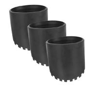Gatuida 3 piezas Protectores Antideslizantes para Pies de Escalera de Almohadillas Reemplazo de Goma para Escaleras Telescópicas Resistente al Calor y Antideslizante Fácil de Instalar