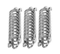 Gatuida 3 Piezas Resorte de Tensión Prueba de Explosiones para Correa de Perro Correa Amortiguador para Perros Pequeños Tensor de Hebilla Fija Material de Acero Inoxidable