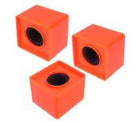 Gatuida 3 Piezas Soporte Resistente Abs Micrófono Cuadrada para con Naranja Base y Accesorio Funcional para Televisión Conferencias Entrevistas para Estudios y Eventos