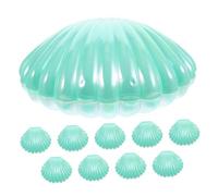 Gatuida 30 Piezas Caja de dulces de concha nacarada cajas de dulces de conchas mini favor de la boda de concha de mar tratar caso Porta dulces elegantes de cumpleaños páginas Verde